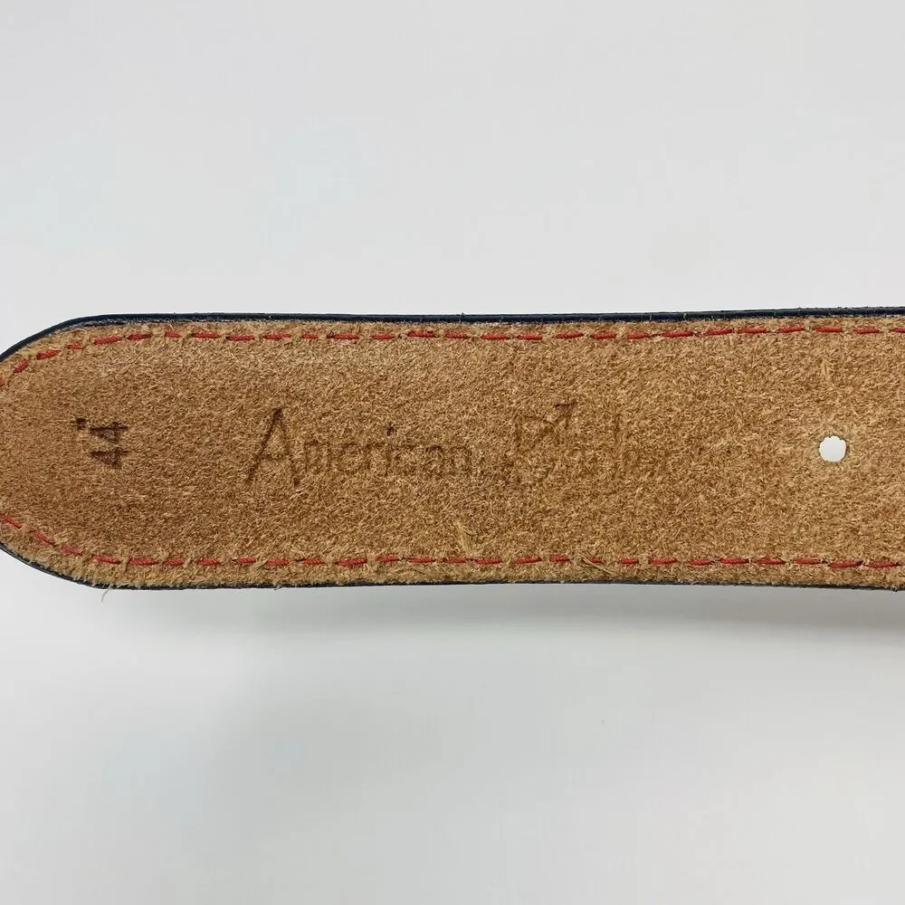 American Darling 44 Red Floral Hand Tooled Leather Belt Western Unisex USA Rodeo